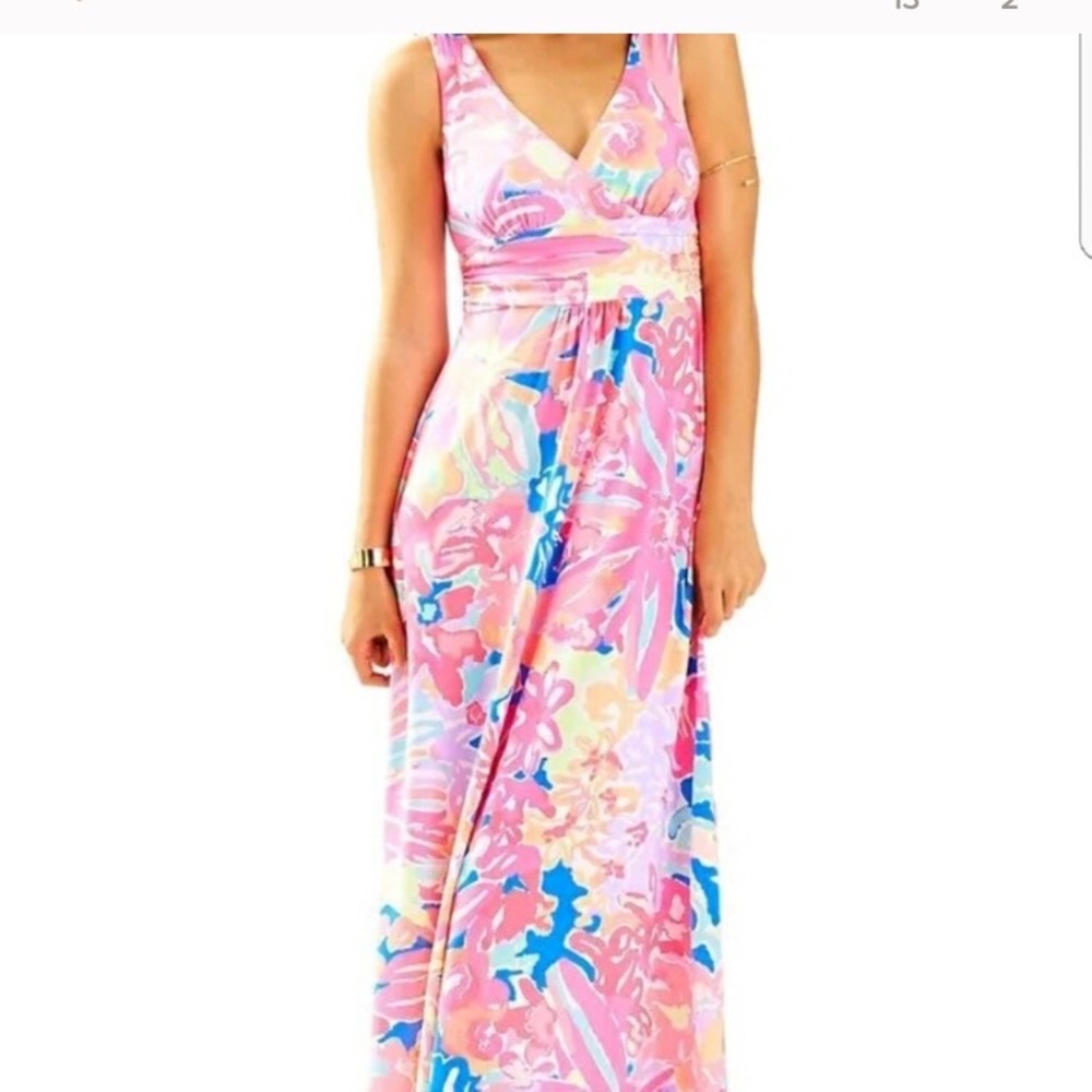 Lily Pulitzer v-neck Sloane maxi dress Medium